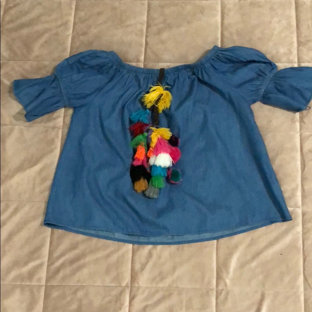 Jean Shirt with a Pop